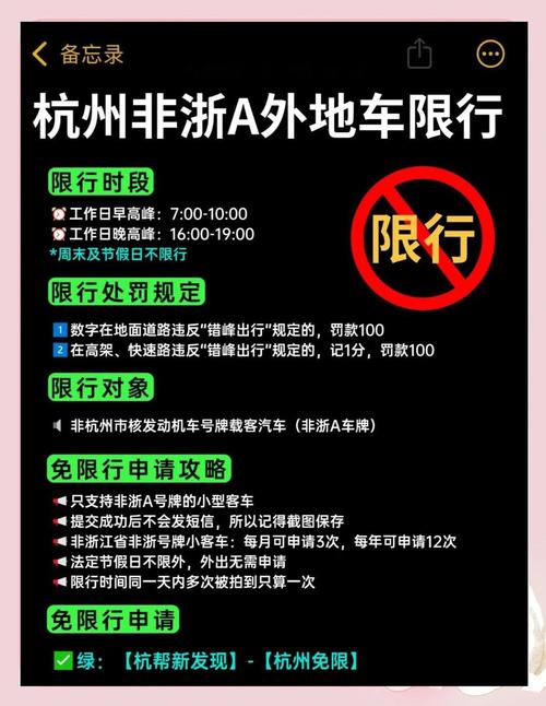 杭州外地车牌照限行时间和范围 杭州外地车牌照限行时间和范围是多少