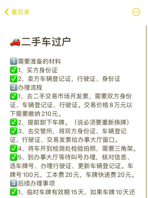 二手车过户需要哪些材料,办理二手车过户需要哪些材料